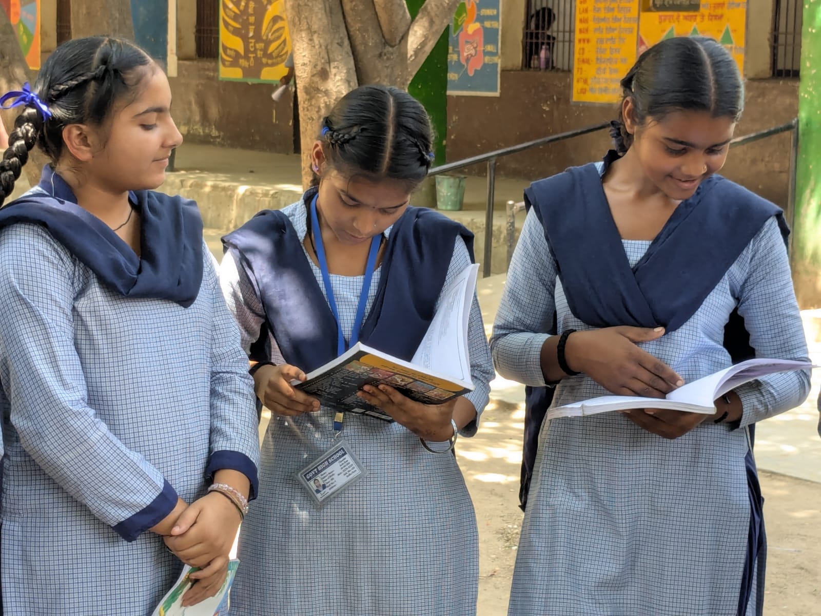 Children reading books